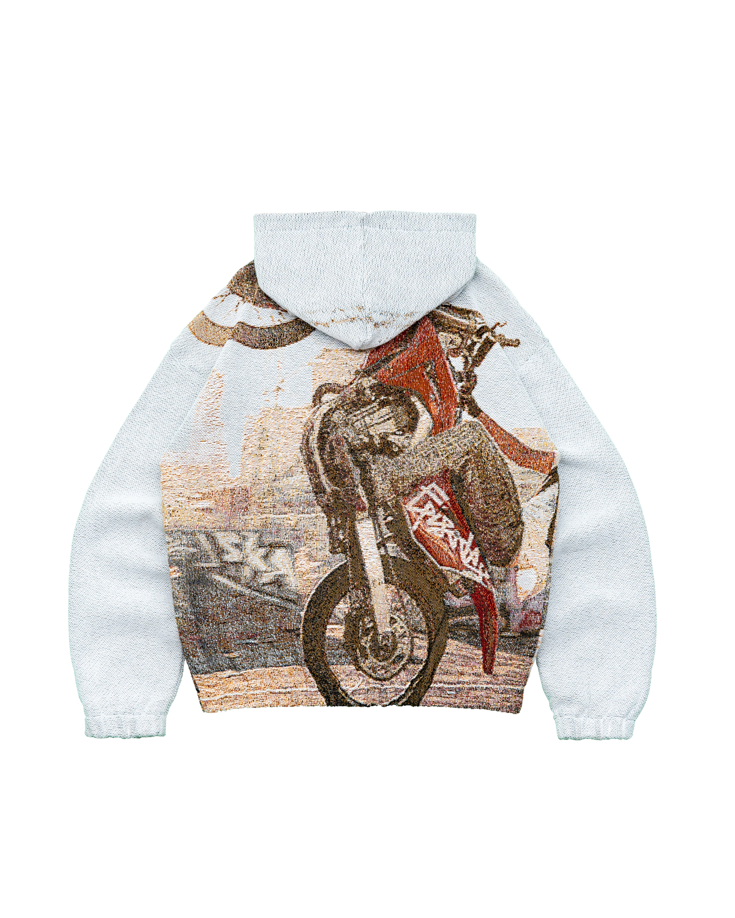 WHEEL UP Tapestry Zip-Up Hoodie