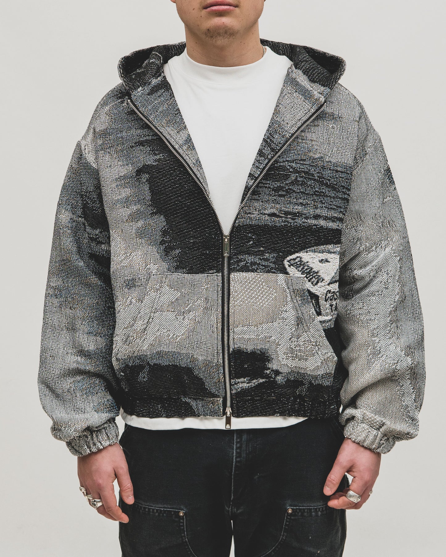 DRIFT Tapestry Zip-Up Hoodie