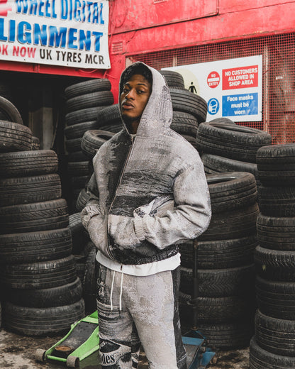 DRIFT Tapestry Zip-Up Hoodie