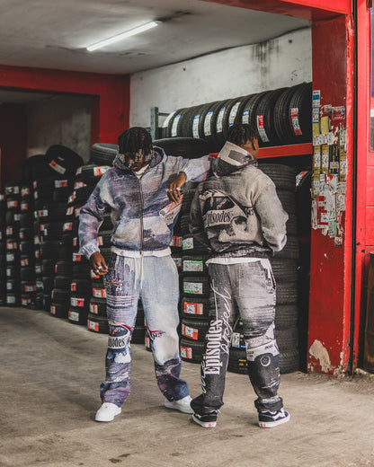 DRIFT Tapestry Zip-Up Hoodie
