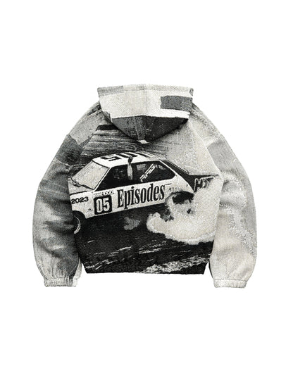DRIFT Tapestry Zip-Up Hoodie