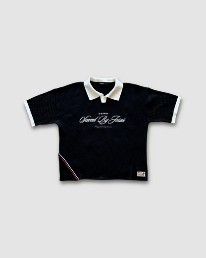 "SAVED BY JESUS" - KNIT POLO