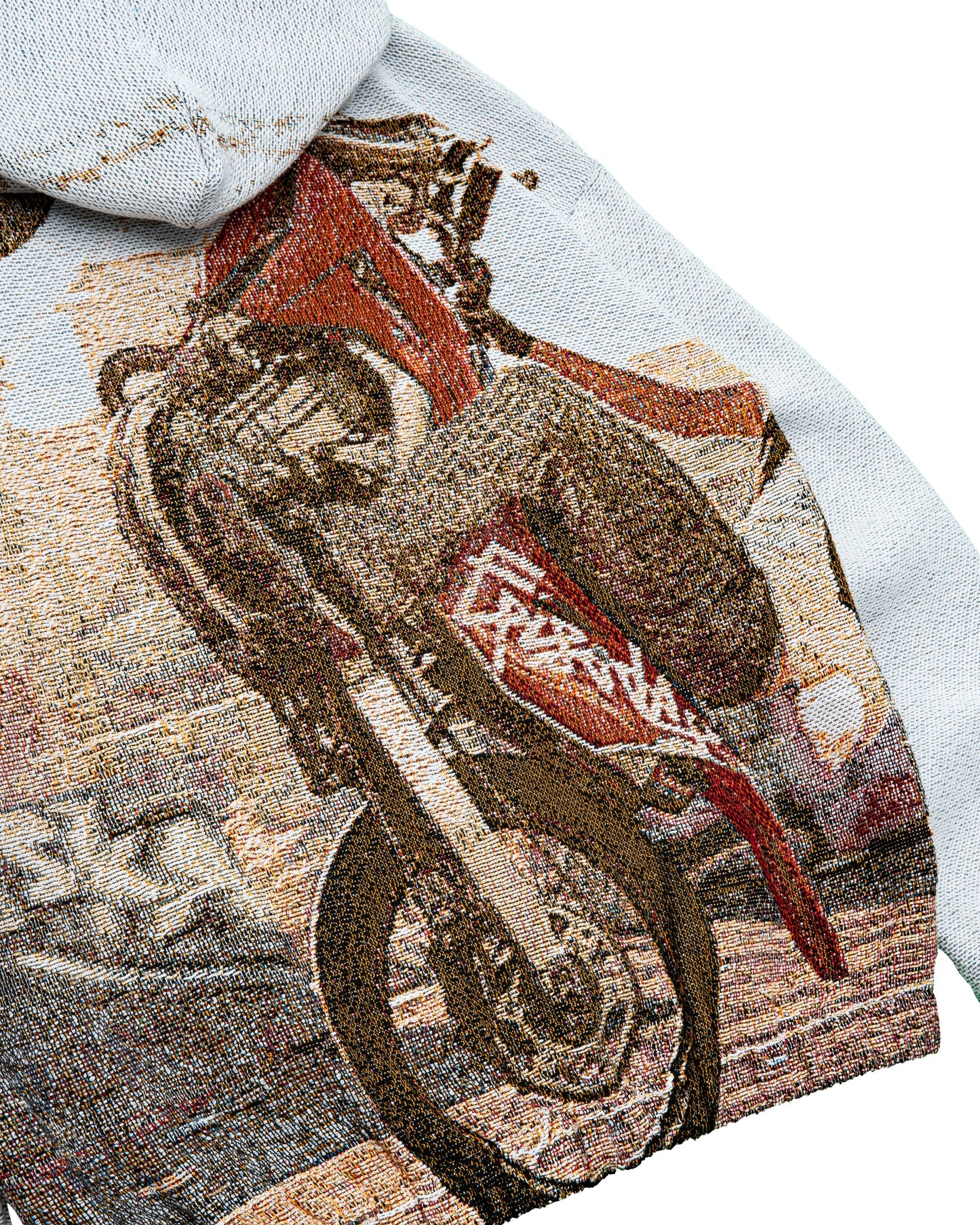 WHEEL UP Tapestry Zip-Up Hoodie