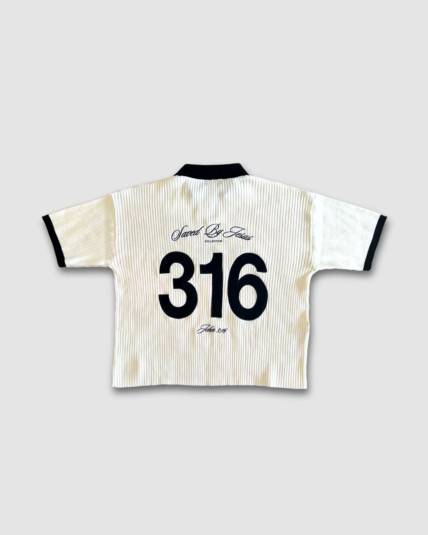 "SAVED BY JESUS" - KNIT POLO